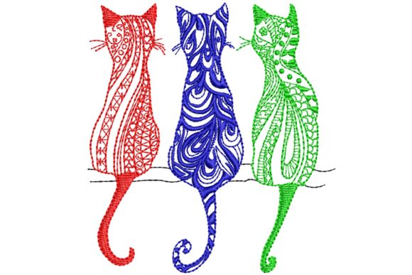 3 Color Cats: A Boutique Embroidery Review