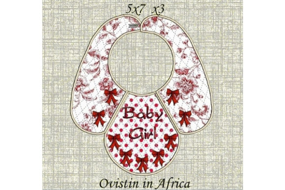 Adorable Red Bows Baby Bib for Small Hoops Review