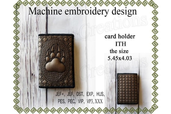 Card Case in the Hoop Paw with Claws Review