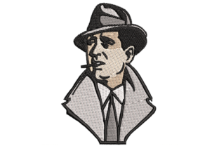 Humphrey Bogart Profile Embroidery Review