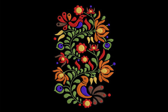 Hungarian Color-rich Traditional Motif Review