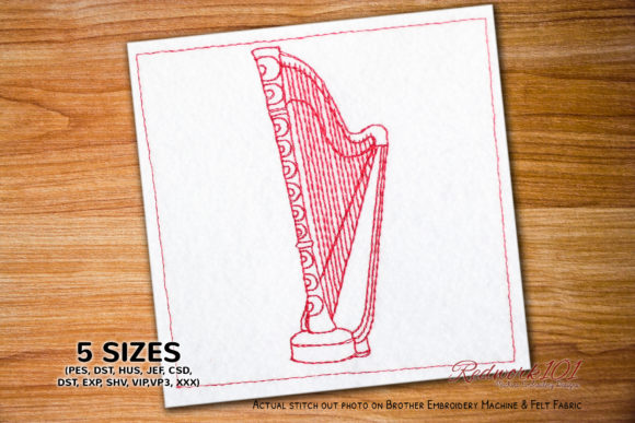 Pedal Harps Embroidery Design Review