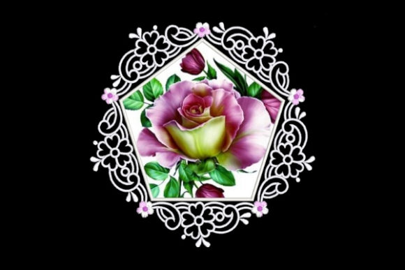 Pink White Satin Applique Quilt Block Review