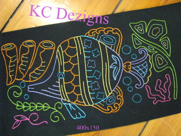 Review: Colourline Fish 02 Embroidery Design