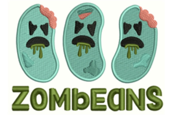 Zombeans: A Spooky Halloween Embroidery Review